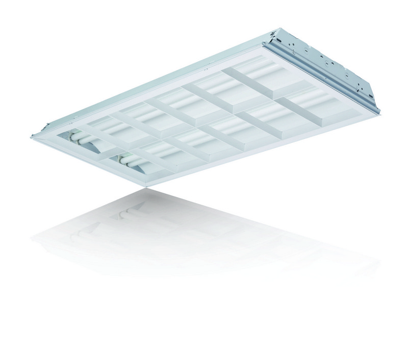 High lumen, high efficiency fluorescent available with 2 lamp T5 or T8.